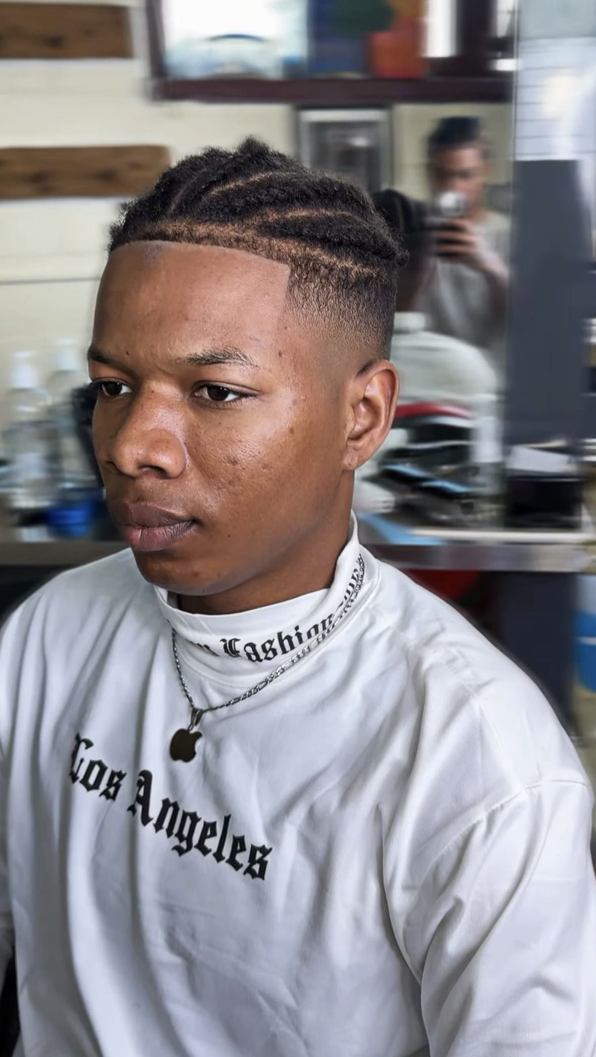Clean taper haircut at Shmoneycuts Washington Heights
